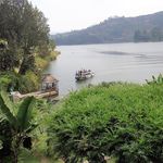 Boat to a Batwa village